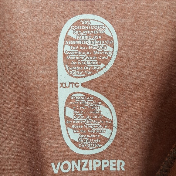 Vonzipper Graphic Tee Shirt Top Extra Large - Picture 2 of 7